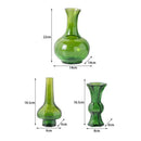 GobekUsa Green Glass Geometry Vase Hydroponics Terrarium Home Decoration Accessory