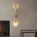 GobekUsa Golden Metal LED Wall Lamps for Bedroom Living Room Decor