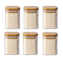 GobekUsa Glass Jar with Bamboo Lid - Food Storage Container for Tea, Coffee, and More