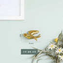 GobekUsa Golden Bird Swallow Sculpture Wall Decor Three-dimensional Handicrafts