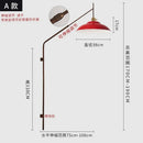 GobekUsa Gold/Black Swing Arm Telescopic Wall Lamp LED E27 - Designer Hotel Restaurant Hall