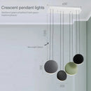 GobekUsa Crescent Moon Chandelier for Dining Room, Coffee Shop, Kitchen Island, and Bar