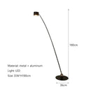 GobekUsa Black Floor Lamp | Nordic Style LED Light for Living Room, Bedroom, or Salon