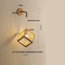 GobekUsa Cube LED Wall Lights | Modern Nordic Wood Design for Home Decor