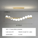 GobekUsa Glass Ball G9 LED Ceiling Chandelier for Living Dining Kitchen Decor
