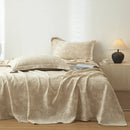 GobekUsa Cotton & Linen Bed Sheet Set: Luxury, Skin-Friendly, All Seasons, Queen & King Sizes