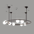 GobekUsa Glass Ball LED Pendant Chandelier for Modern Living Room Decor