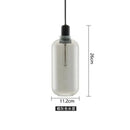 GobekUsa Industrial Stained Glass Pendant Lamp LED Hanging Lights for Dining & Living Room