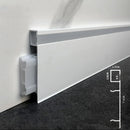 GobekUsa LED Aluminium Profile Baseboard 1M/2M Linear Light Bar for Surface Mounted Skirting
