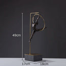 GobekUsa Gymnastic Acrobat Resin Sculpture Ornaments for Living Room Decor