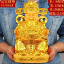 GobekUsa Gold God of Wealth Statue: Fengshui Home Decor Sculpture for Entrance & Living Room