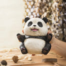 GobekUsa 14cm Panda Baby Figurines: Fierce & Cute Animal Collection for Home Office Decor