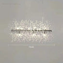 GobekUsa Dandelion Crystal Chandelier: Modern Nordic Style LED Pendant Light for Living Room