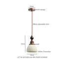 GobekUsa Yellow Travertine LED Pendant Lights for Kitchen Island Bedroom Dining Table