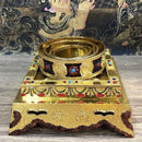 GobekUsa Eight Auspicious Buddha Alloy Plates for Temple Worship and Meditation