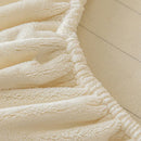 GobekUsa Cozy Velvet Fitted Sheet: Thick Warm Bed Cover for Bedroom Living Room