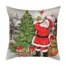 GobekUsa Christmas Cushion Cover Set - Festive Xmas Decor for Living Room Sofa