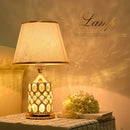 GobekUsa Crystal Table Lamp: Elegant Bedroom Nightstand Light for Warm & Romantic Ambiance