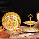 GobekUsa Elegant Butterfly Kitchen Tableware Set: Coffee Cup, Saucer, Coffeepot, Creamer, Sugar Jar, Plates, Cake Plate