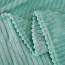GobekUsa Cozy Striped Flannel Fleece Blanket for Winter - Bedroom Living Room Throw
