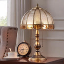 GobekUsa Luxe Copper Bedroom Desk Lamp Living Room Floor Light LED Study Lighting