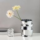 GobekUsa Glass Vase Hydroponics Twist Shape Terrarium Decoration Accessories