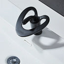 GobekUsa Black Gray Brass Waterfall Basin Faucet Hot Cold Mixer Tap White Gold