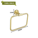 GobekUsa Brushed Gold Bathroom Accessories Set