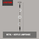 GobekUsa LED Marble Wall Lights - Black Metal Sconces for Living Room, Stairs & Aisle