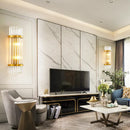 GobekUsa Gold Crystal Wall Lights: Elegant LED Sconce for Bedroom, Living Room & Bathroom