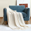 GobekUsa Knitted Nordic Sofa Blanket - Soft Wool Blend Bed End Towel for Hotel Bedroom Decor