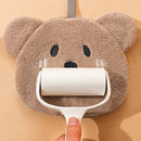 GobekUsa Kids Bear Hand Towel: Soft Coral Velvet Absorbent Cleaning Cloth