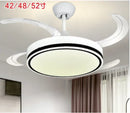 GobekUsa LED Fan Lamp: Modern Invisible Ceiling Chandelier for Living Room, Bedroom & Dining Room