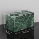 GobekUsa Green Marble Bathroom Set: Dispenser, Dish, Holder, Tissue Box & Accessories