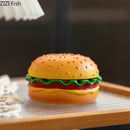 GobekUsa Cartoon Burger Ashtray: Fun Resin Smoking Accessory for Office Table & Gifts