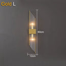 GobekUsa Crystal Wall Lamp: Elegant LED Indoor Lighting for Living Room, Bedroom, Hotel, and TV Background