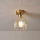 GobekUsa Glass Flower LED Ceiling Lights - Modern Nordic Canopy Lamparas Techo