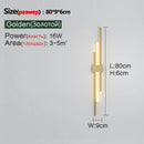 GobekUsa LED Grille Living Room Sofa TV Wall Lamp Strip, Minimalist Modern Bedroom Bedside Lighting