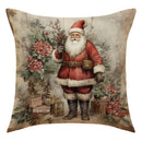 GobekUsa Christmas Snowman Deer Pillowcase Xmas Home Decoration Sofa Cushion Cover