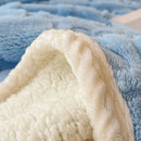 GobekUsa Heart Shaped Cut Flowers Flannel Fleece Blanket
