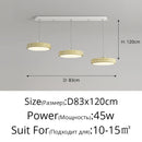 GobekUsa Circular Modern Chandelier Pendant Light Dimmable Indoor Lamp for Dining & Kitchen Island