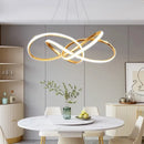 GobekUsa Geometric LED Ceiling Chandelier Artistic Lines Modern Pendant Light