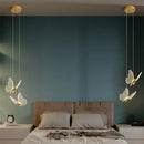 GobekUsa Golden Butterfly LED Chandelier: Modern Nordic Stylish Interior Lighting for Living Room, Bedroom & Kitchen.