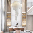 GobekUsa Gold Tassel LED Chandelier for High Ceilings - Elegant Home Decor Lighting