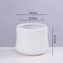 GobekUsa Gold Ceramic Flower Pot Succulent Vase Terrarium Plant Pots for Home Balcony Decor