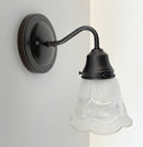 Fluted Antique Vanity 1960s SCONCE Wall Light