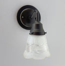 Fluted Antique Vanity 1960s SCONCE Wall Light