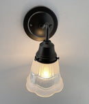 Fluted Antique Vanity 1960s SCONCE Wall Light