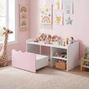 Scalloped Kids Bookshelf and Toy Storage Organizer for Playroom by LJGDeals