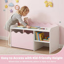 Scalloped Kids Bookshelf and Toy Storage Organizer for Playroom by LJGDeals